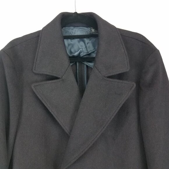 NEW Jack Victor Elements Men's L Kai Double Breasted Coat in Dark Burgundy Wool - Picture 5 of 15